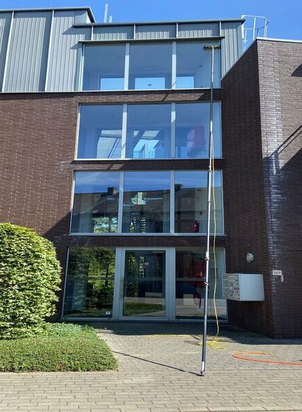 gevel van een gebouw in de regio mechelen nabij antwerpen